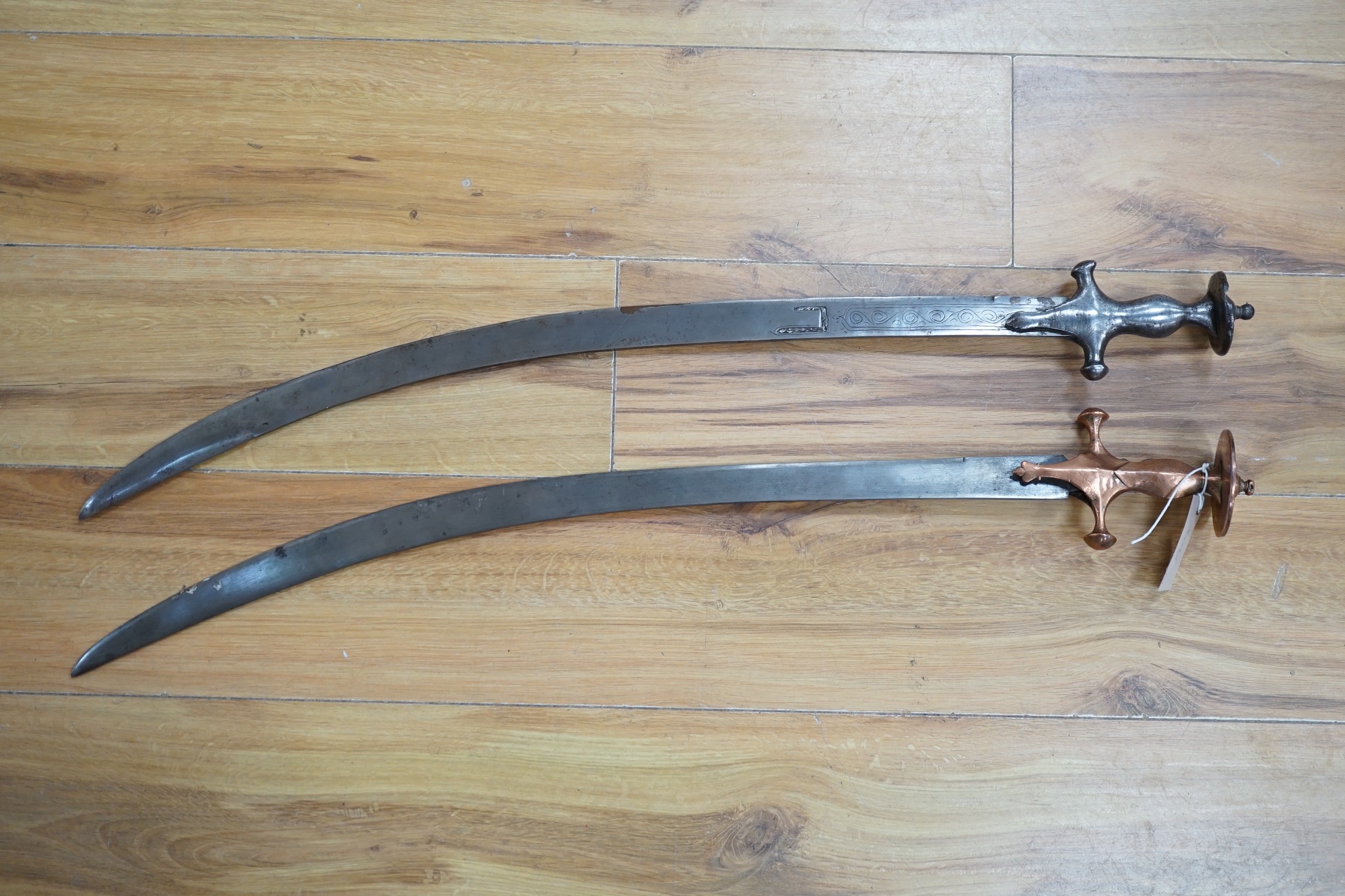 Two 19th century Indian tulwar, 82cms long
